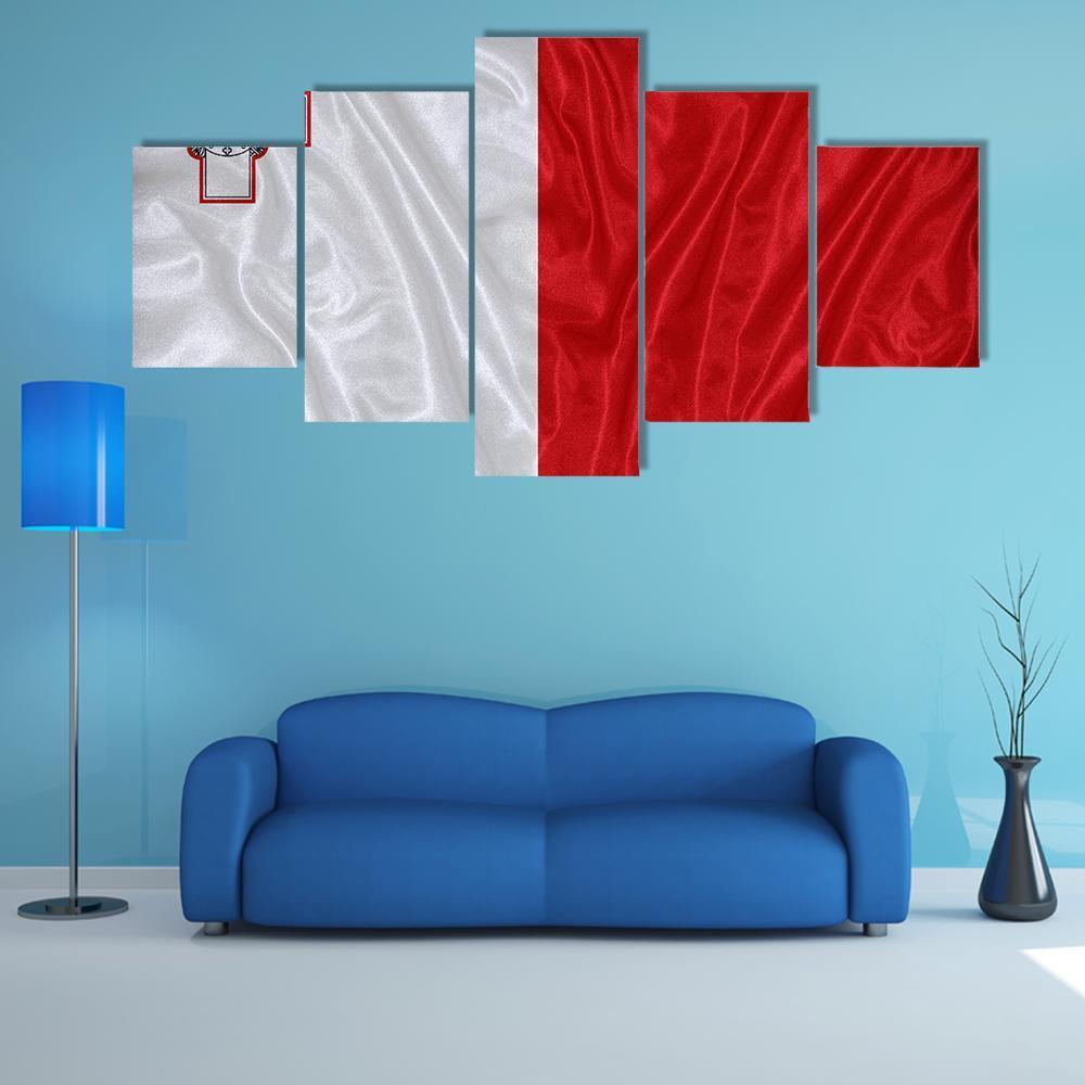Malta Flag Canvas Wall Art-5 Star-Gallery Wrap-62" x 32"-Tiaracle