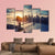 Manhattan After Sunset Canvas Wall Art-3 Horizontal-Gallery Wrap-37" x 24"-Tiaracle