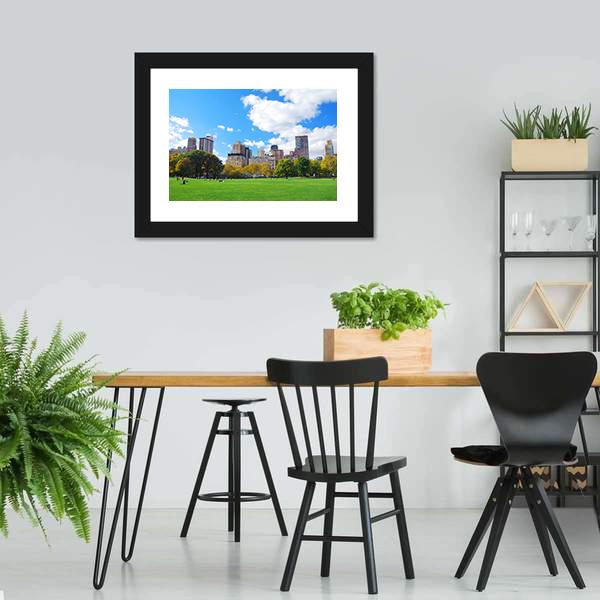 Manhattan Central Park Canvas Wall Art-3 Horizontal-Gallery Wrap-25" x 16"-Tiaracle