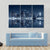 NY Skyline At Night Canvas Wall Art-4 Pop-Gallery Wrap-50" x 32"-Tiaracle