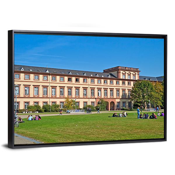 Mannheim University Germany Canvas Wall Art-3 Horizontal-Gallery Wrap-25" x 16"-Tiaracle