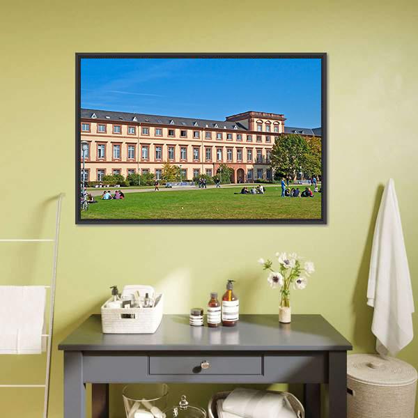 Mannheim University Germany Canvas Wall Art-3 Horizontal-Gallery Wrap-25" x 16"-Tiaracle
