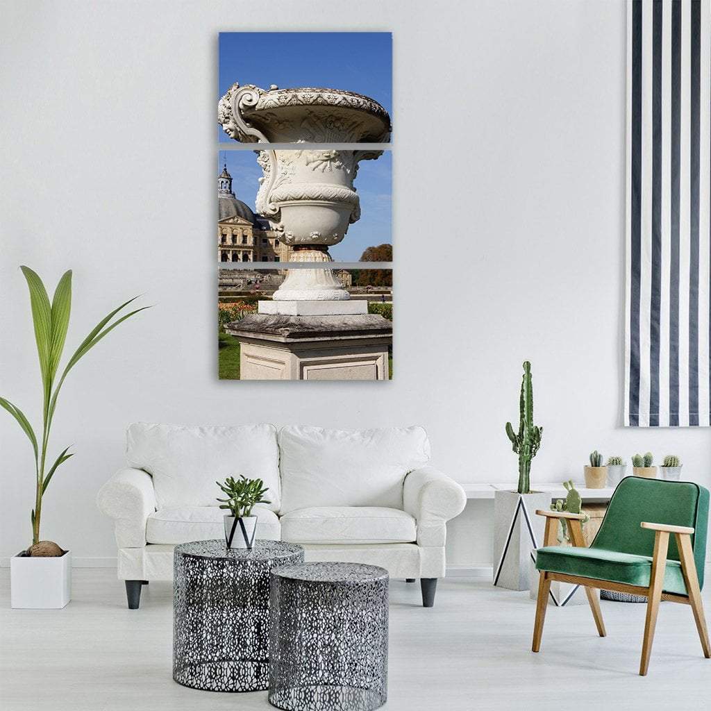 Mansion Palace Building In France Vertical Canvas Wall Art-3 Vertical-Gallery Wrap-12" x 25"-Tiaracle