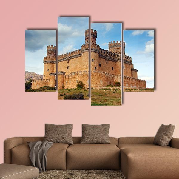 Castle Of Mendoza Canvas Wall Art-4 Pop-Gallery Wrap-50" x 32"-Tiaracle