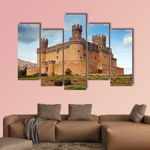 Castle Of Mendoza Canvas Wall Art-5 Pop-Gallery Wrap-47" x 32"-Tiaracle