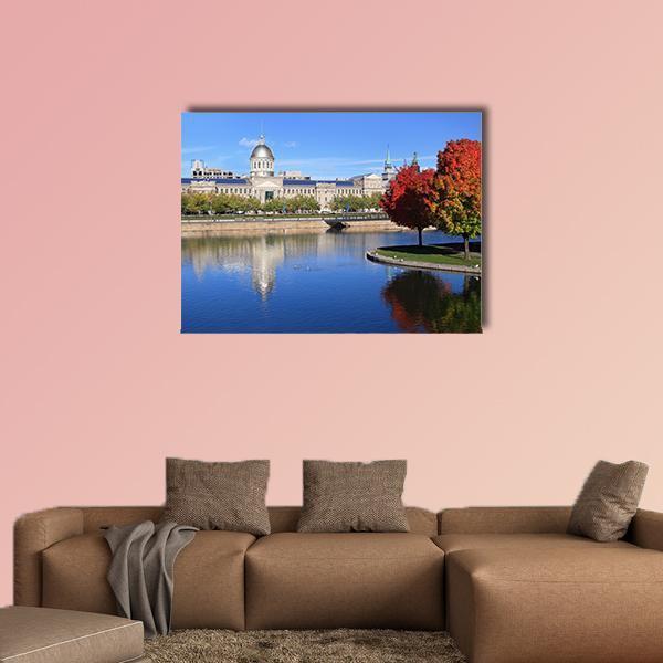 Marche Bonsecours Montreal Canvas Wall Art-1 Piece-Gallery Wrap-48" x 32"-Tiaracle