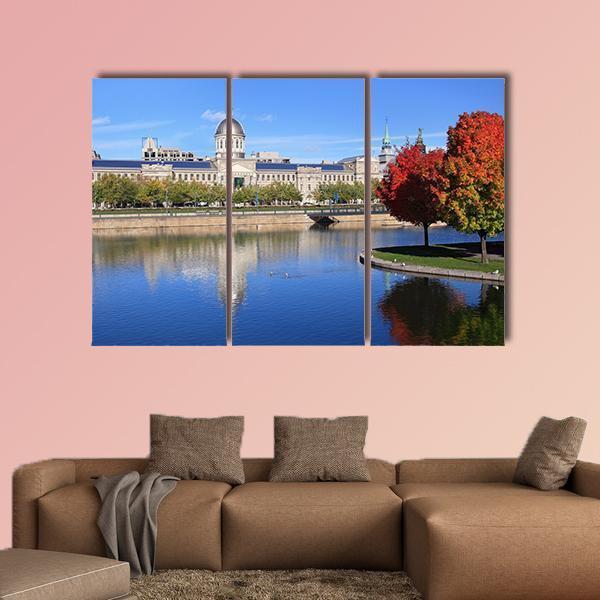 Marche Bonsecours Montreal Canvas Wall Art-4 Pop-Gallery Wrap-50" x 32"-Tiaracle