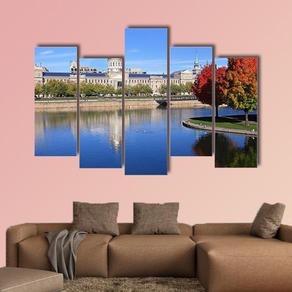 Marche Bonsecours Montreal Canvas Wall Art-5 Pop-Gallery Wrap-47" x 32"-Tiaracle