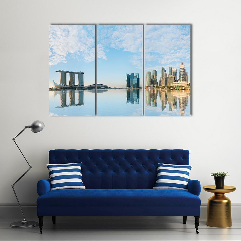 Marina Bay Sands Canvas Wall Art-3 Horizontal-Gallery Wrap-37" x 24"-Tiaracle