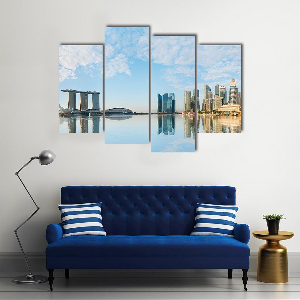 Marina Bay Sands Canvas Wall Art-5 Pop-Gallery Wrap-47" x 32"-Tiaracle
