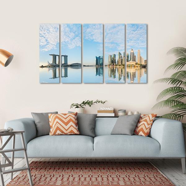 Marina Bay Sands Canvas Wall Art-5 Horizontal-Gallery Wrap-22" x 12"-Tiaracle