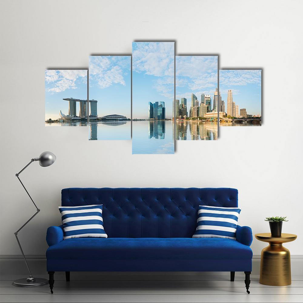 Marina Bay Sands Canvas Wall Art-5 Star-Gallery Wrap-62" x 32"-Tiaracle