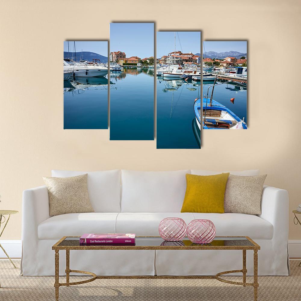 Boats &amp; Yachts Canvas Wall Art-4 Pop-Gallery Wrap-50" x 32"-Tiaracle
