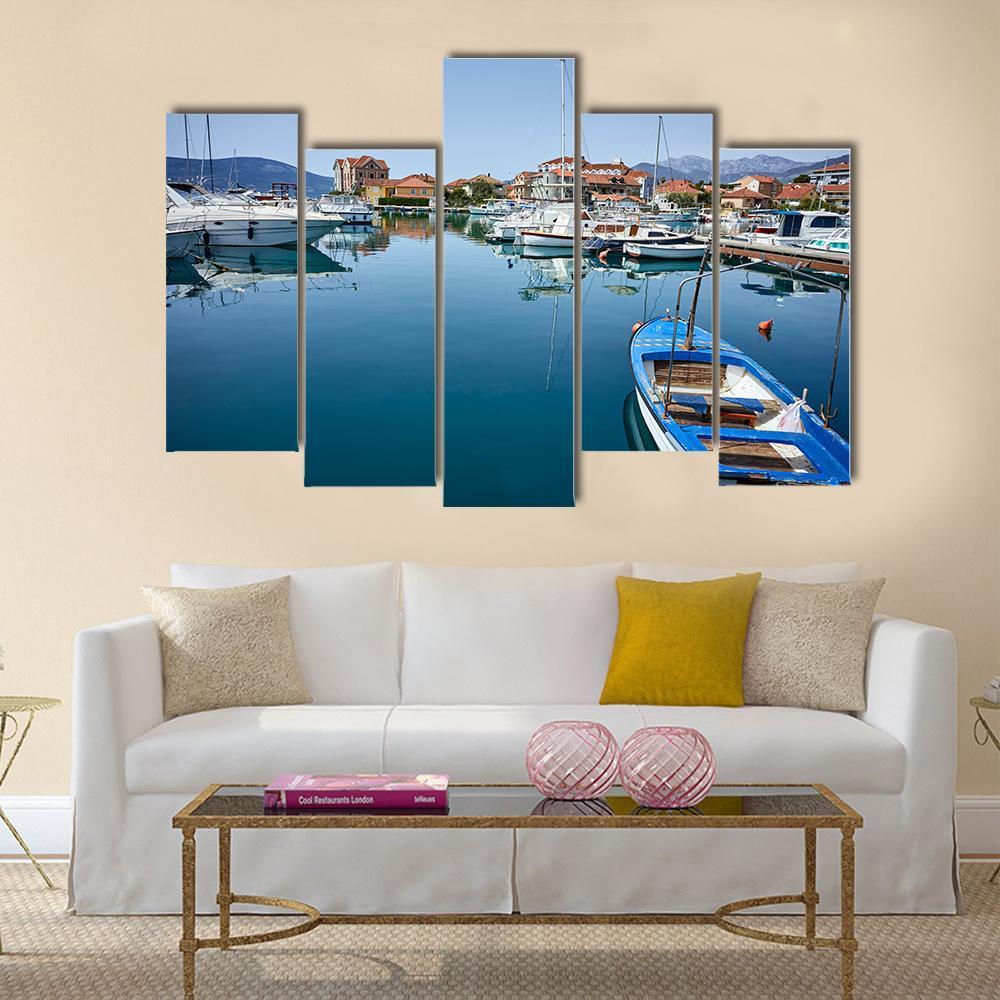 Boats &amp; Yachts Canvas Wall Art-5 Pop-Gallery Wrap-47" x 32"-Tiaracle