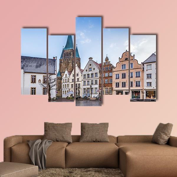 Warendorf Town Germany Canvas Wall Art-5 Pop-Gallery Wrap-47" x 32"-Tiaracle