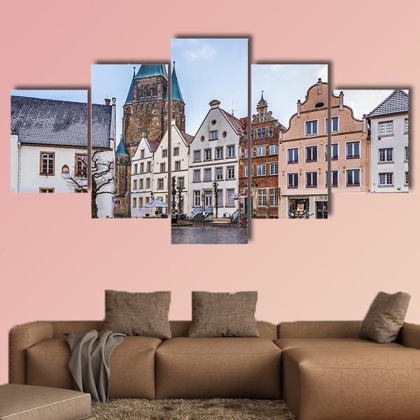 Warendorf Town Germany Canvas Wall Art-5 Star-Gallery Wrap-62" x 32"-Tiaracle