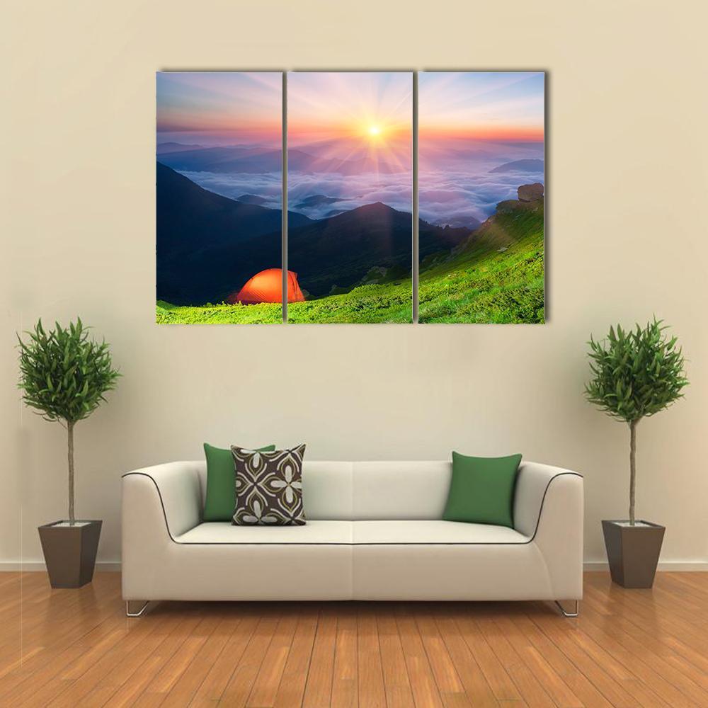 Marmarosh Mountain Ukraine Canvas Wall Art-3 Horizontal-Gallery Wrap-37" x 24"-Tiaracle