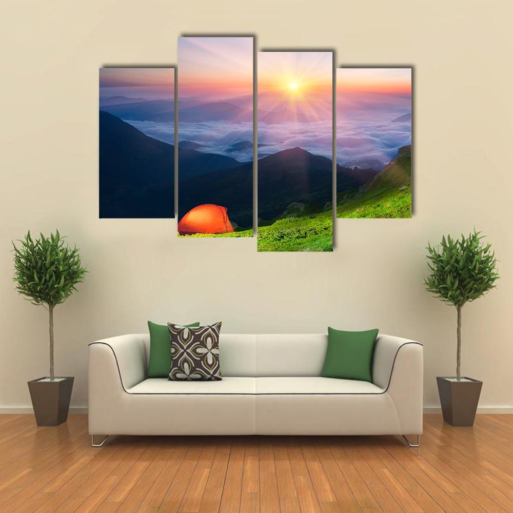 Marmarosh Mountain Ukraine Canvas Wall Art-4 Pop-Gallery Wrap-50" x 32"-Tiaracle