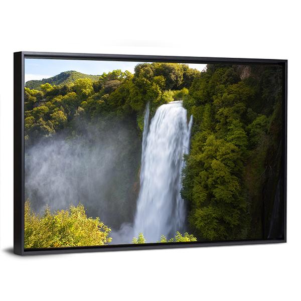 Marmore Waterfalls Canvas Wall Art-3 Horizontal-Gallery Wrap-25" x 16"-Tiaracle
