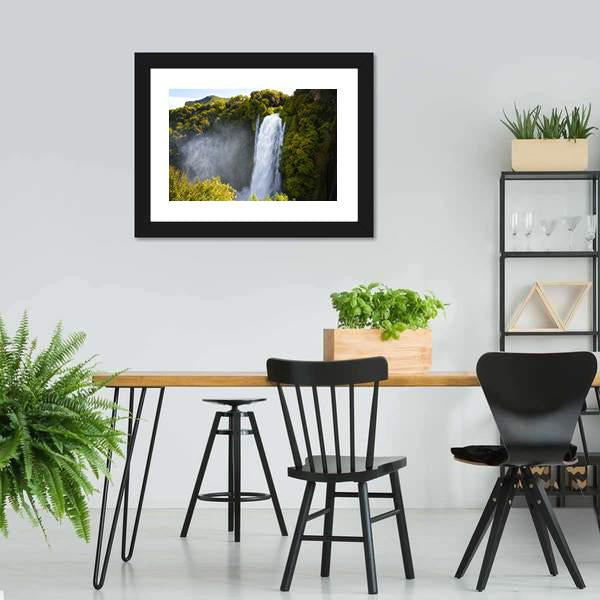 Marmore Waterfalls Canvas Wall Art-3 Horizontal-Gallery Wrap-25" x 16"-Tiaracle