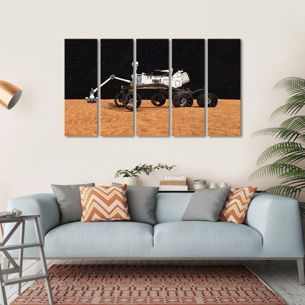 Curiosity Mars Rover Canvas Wall Art-5 Horizontal-Gallery Wrap-22" x 12"-Tiaracle
