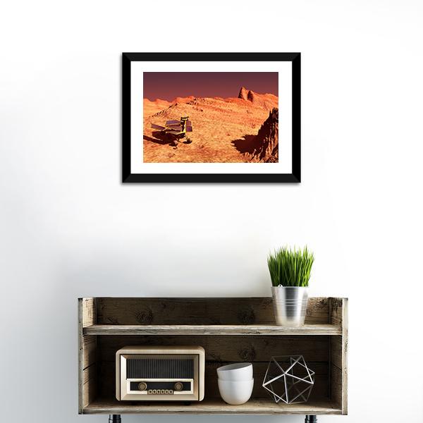 Mars Rover On Mars Canvas Wall Art-5 Horizontal-Gallery Wrap-22" x 12"-Tiaracle