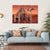 Space Station In Mars Canvas Wall Art-4 Horizontal-Gallery Wrap-34" x 24"-Tiaracle