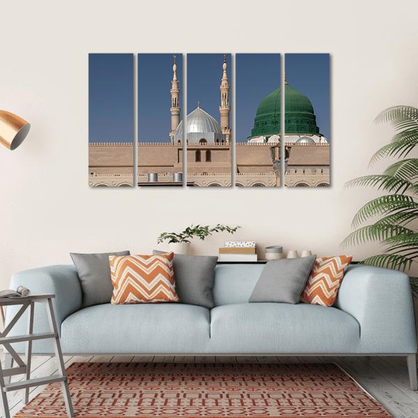 Masjid Al-Haram Canvas Wall Art-5 Horizontal-Gallery Wrap-22" x 12"-Tiaracle