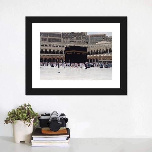 Masjid Al Haram Mecca Canvas Wall Art-5 Horizontal-Gallery Wrap-22" x 12"-Tiaracle