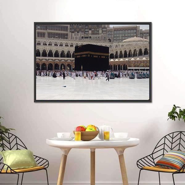 Masjid Al Haram Mecca Canvas Wall Art-5 Horizontal-Gallery Wrap-22" x 12"-Tiaracle