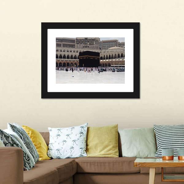 Masjid Al Haram Mecca Canvas Wall Art-5 Horizontal-Gallery Wrap-22" x 12"-Tiaracle