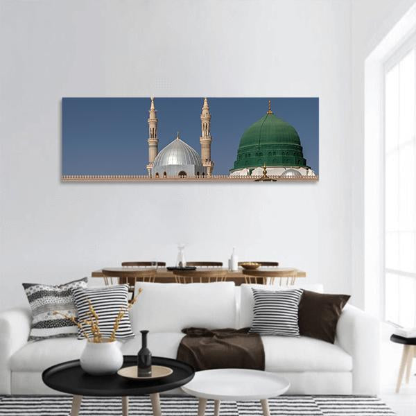 Masjid Al-Haram Panoramic Canvas Wall Art-1 Piece-36" x 12"-Tiaracle