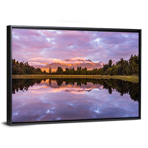 Matheson Lake Canvas Wall Art-3 Horizontal-Gallery Wrap-25" x 16"-Tiaracle