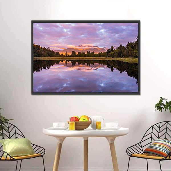 Matheson Lake Canvas Wall Art-3 Horizontal-Gallery Wrap-25" x 16"-Tiaracle
