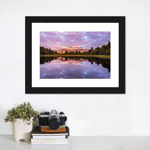 Matheson Lake Canvas Wall Art-1 Piece-Framed Print-20" x 16"-Tiaracle