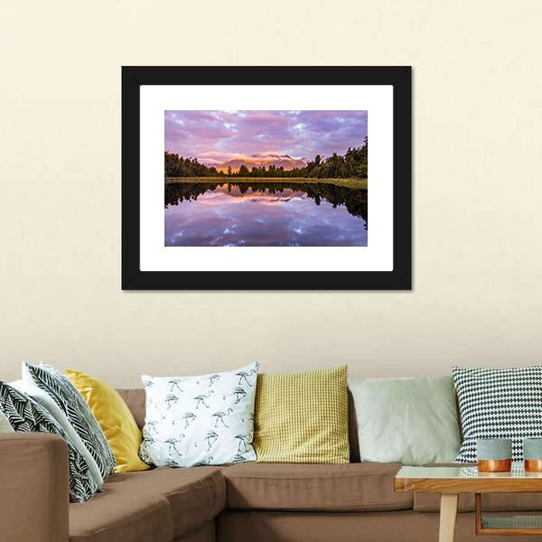 Matheson Lake Canvas Wall Art-3 Horizontal-Gallery Wrap-25" x 16"-Tiaracle