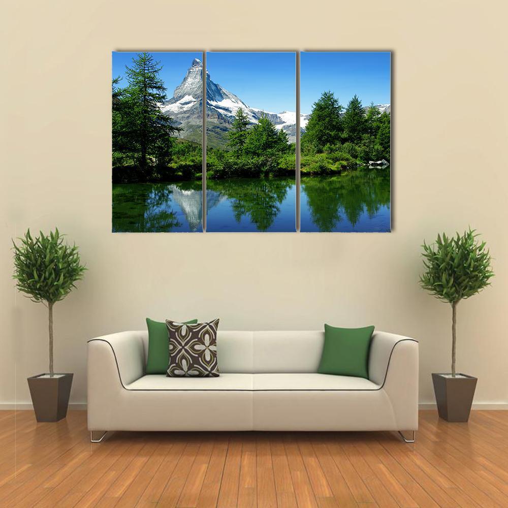 Matterhorn Switzerland Canvas Wall Art-3 Horizontal-Gallery Wrap-37" x 24"-Tiaracle