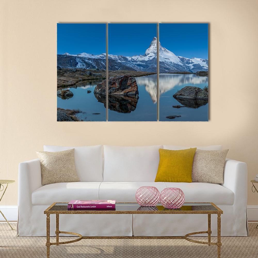 Stellilake In Afternoon Canvas Wall Art-3 Horizontal-Gallery Wrap-37" x 24"-Tiaracle