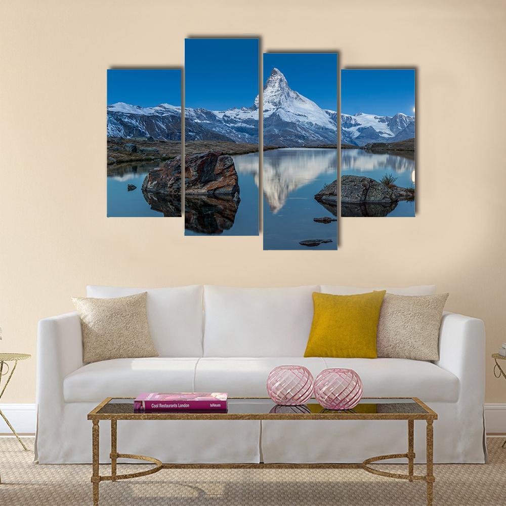 Stellilake In Afternoon Canvas Wall Art-4 Pop-Gallery Wrap-50" x 32"-Tiaracle