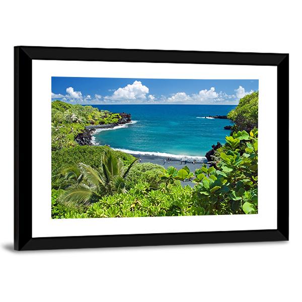 Maui Island In Hawaii Canvas Wall Art-3 Horizontal-Gallery Wrap-25&quot; x 16&quot;-Tiaracle