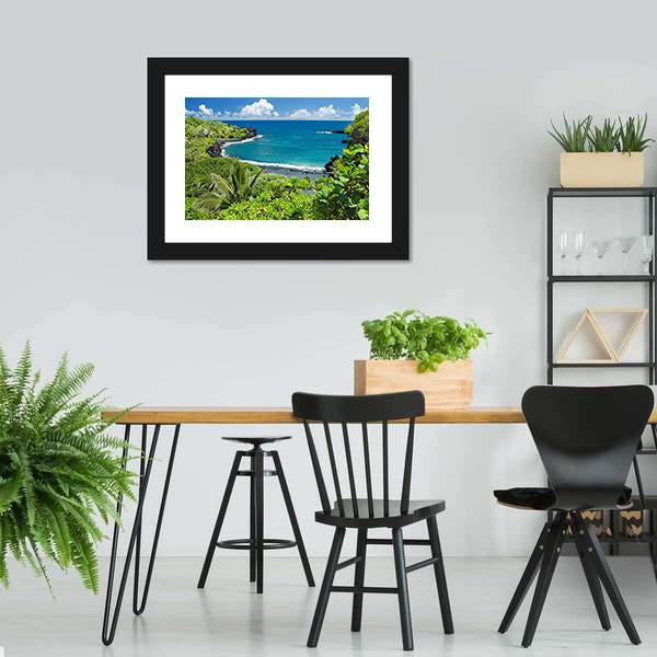 Maui Island In Hawaii Canvas Wall Art-5 Horizontal-Gallery Wrap-22" x 12"-Tiaracle