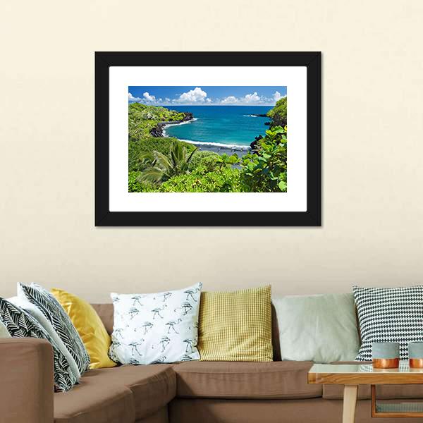 Maui Island In Hawaii Canvas Wall Art-5 Horizontal-Gallery Wrap-22" x 12"-Tiaracle
