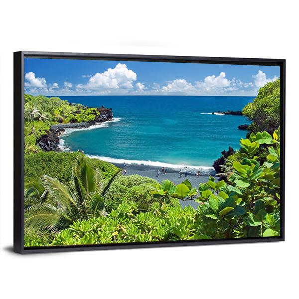 Maui Island In Hawaii Canvas Wall Art-5 Horizontal-Gallery Wrap-22" x 12"-Tiaracle