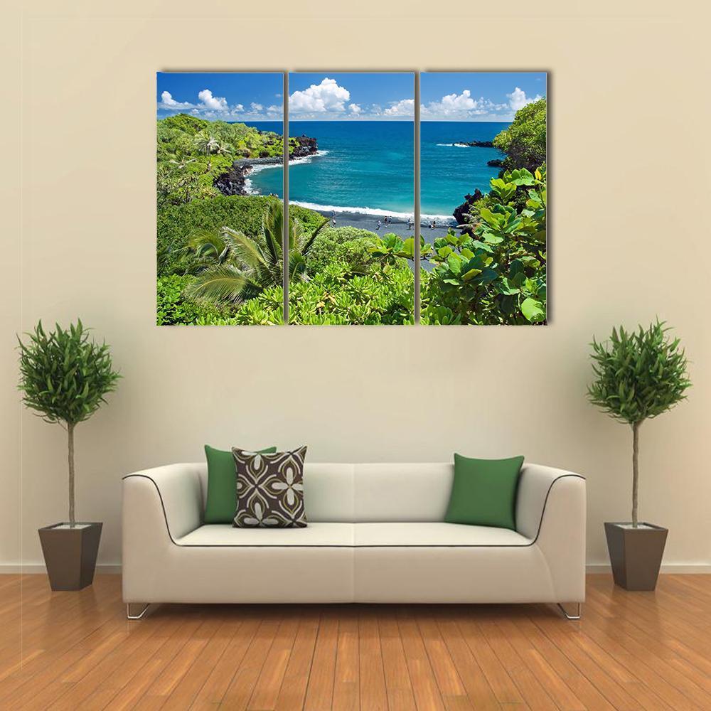 Maui Island In Hawaii Canvas Wall Art-3 Horizontal-Gallery Wrap-37&quot; x 24&quot;-Tiaracle