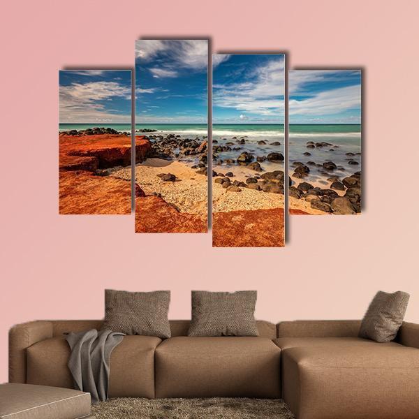 Red Dirt At Baby Beach Canvas Wall Art-4 Pop-Gallery Wrap-50" x 32"-Tiaracle