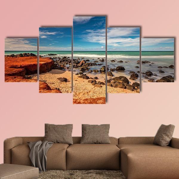 Red Dirt At Baby Beach Canvas Wall Art-5 Star-Gallery Wrap-62" x 32"-Tiaracle