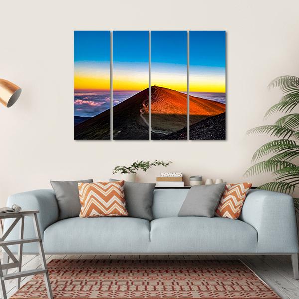 Mauna Kea Hawaii Canvas Wall Art-4 Horizontal-Gallery Wrap-34" x 24"-Tiaracle
