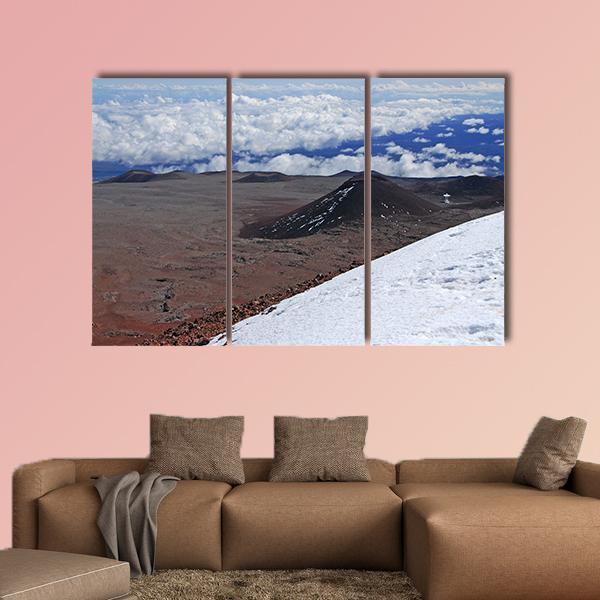 Mauna Kea Volcano Canvas Wall Art-3 Horizontal-Gallery Wrap-37" x 24"-Tiaracle