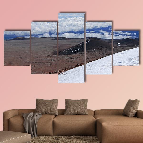Mauna Kea Volcano Canvas Wall Art-5 Star-Gallery Wrap-62" x 32"-Tiaracle