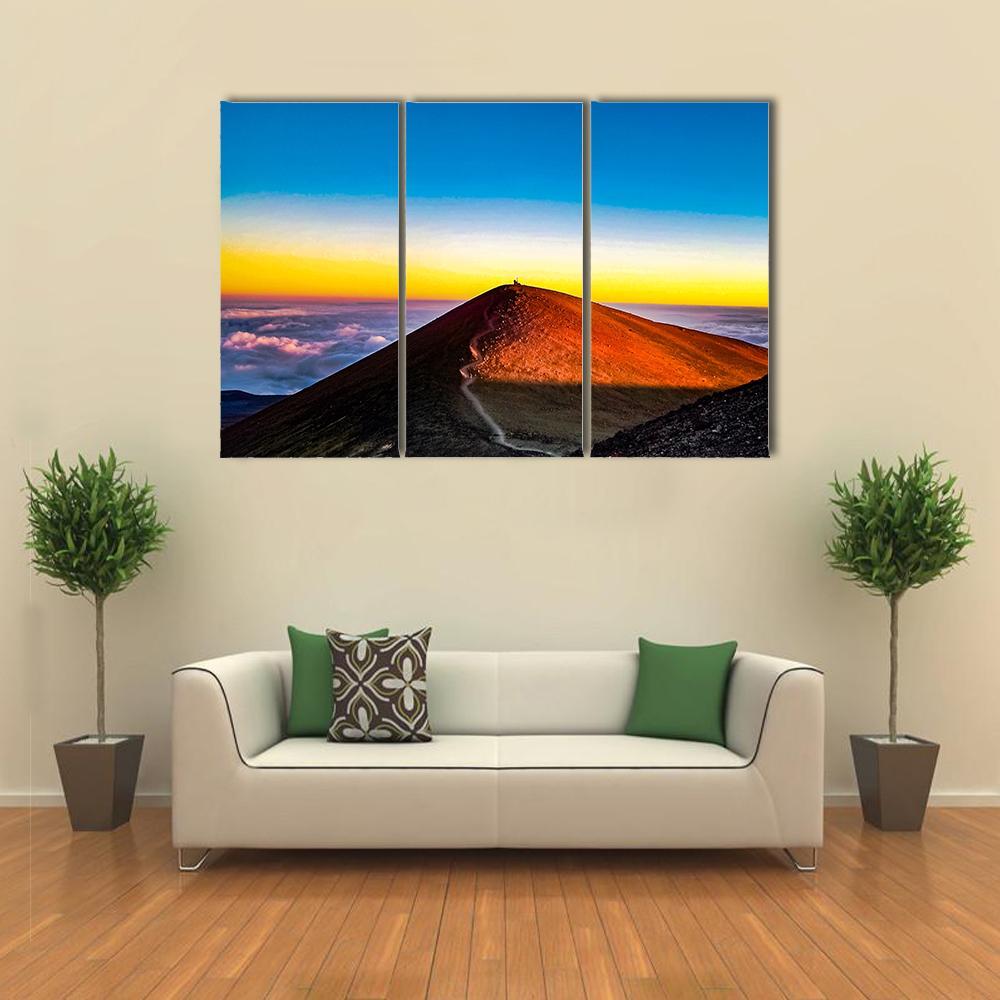 Mauna Kea Hawaii Canvas Wall Art-4 Pop-Gallery Wrap-50" x 32"-Tiaracle